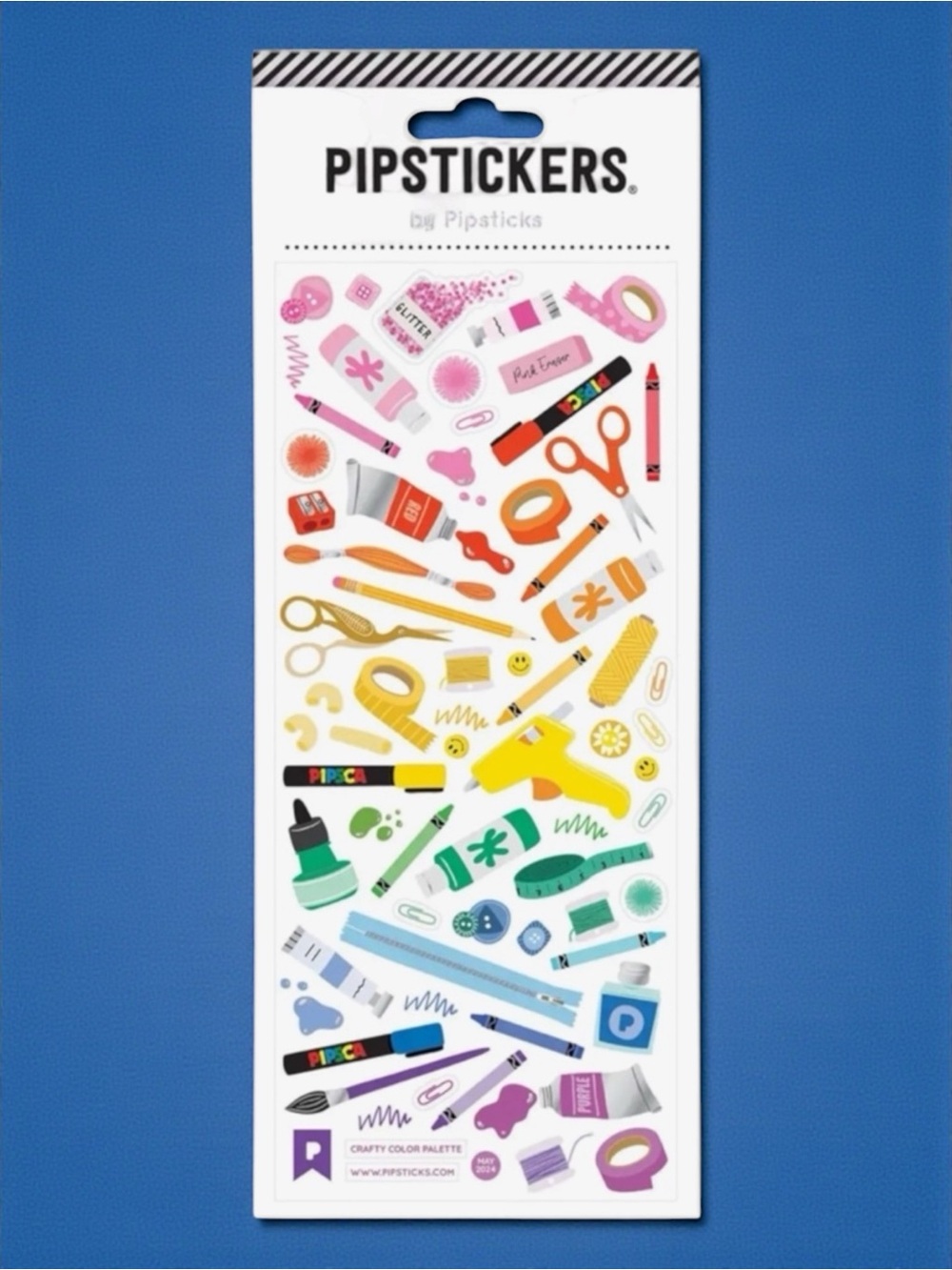 Pipstickers Crafty Color Palette Stickers Planner Scrapbook Journaling NWT